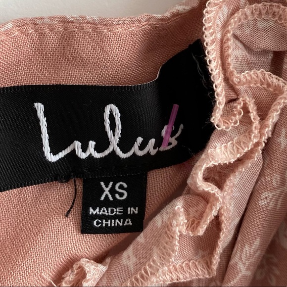 Lulu’s Blush Pink Floral Print Lace-Up Dress - Picture 10 of 10